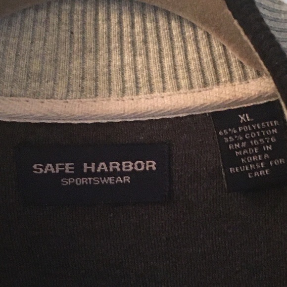 Vintage Safe Harbor Sportswear  Mens Full Zip Sweatshirt Jacket XL - Picture 2 of 3